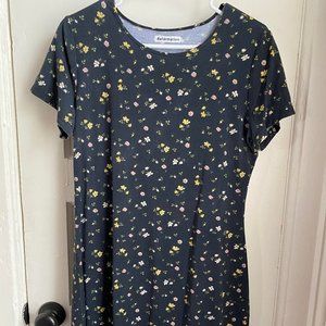 Reformation Inga Dress Blue Floral